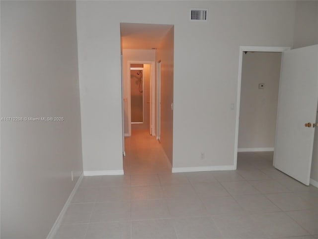 view of tiled spare room