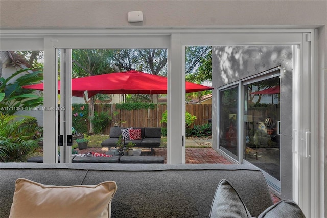 doorway to outside with a wealth of natural light