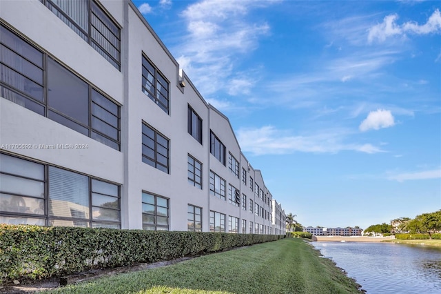 view of property featuring a water view