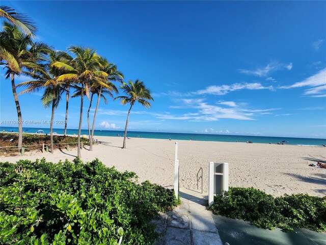 1504 S Surf Rd Unit 57, Hollywood, FL 33019 - view of water feature featuring a beach view