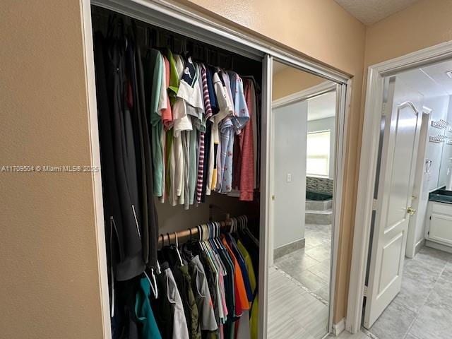 view of closet