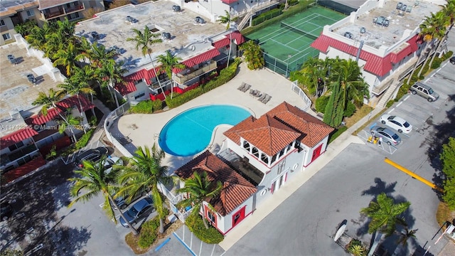 birds eye view of property