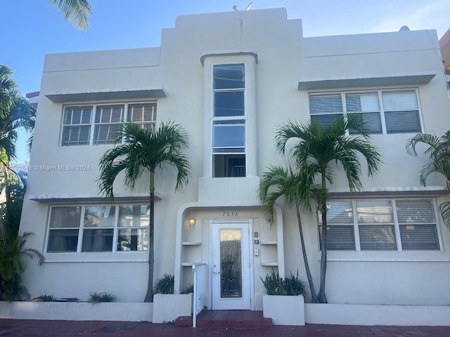 view of art deco home