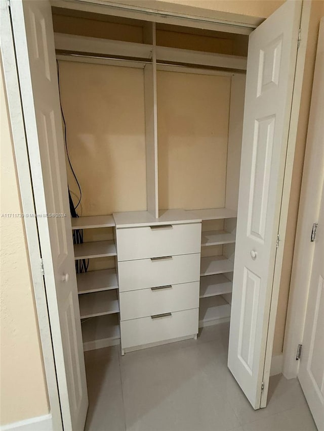 view of closet