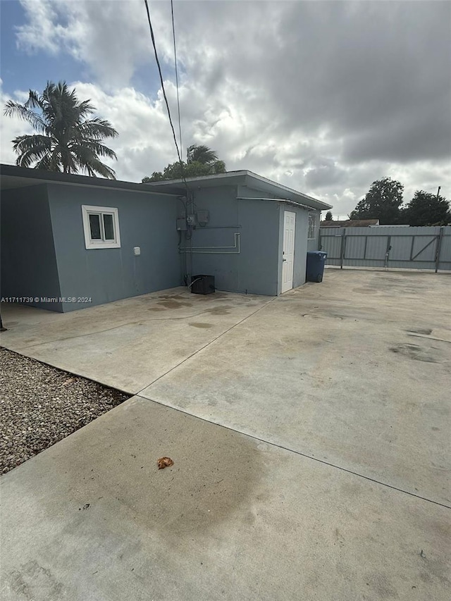 exterior space with a patio