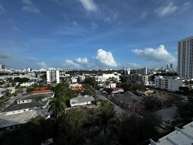 drone / aerial view featuring a view of city
