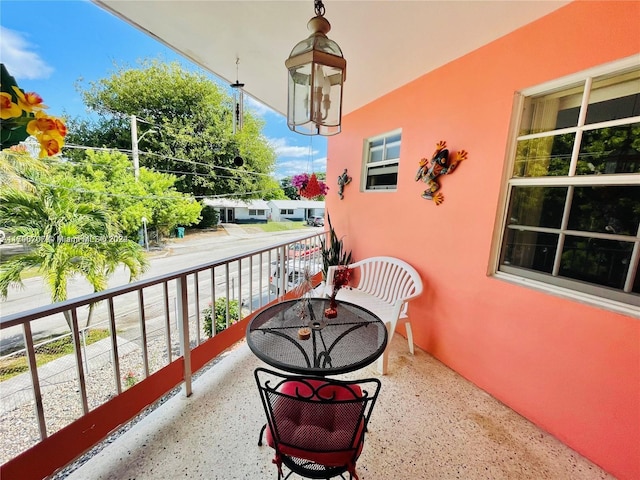 view of balcony