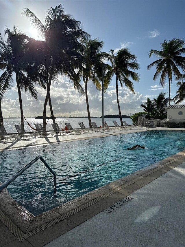 view of water feature