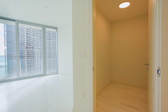 kitchen with white cabinets