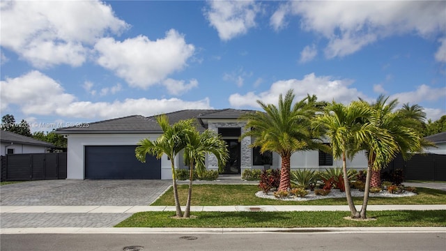 view of front of home featuring a garage