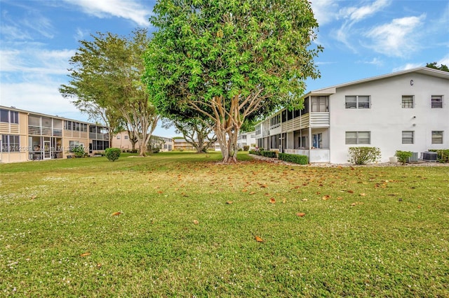 view of community featuring a yard