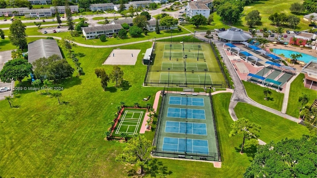 birds eye view of property