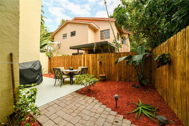 view of patio / terrace with area for grilling