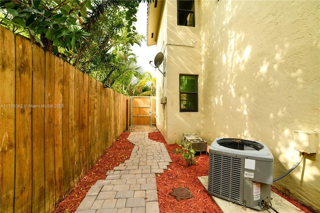 view of home's exterior featuring cooling unit