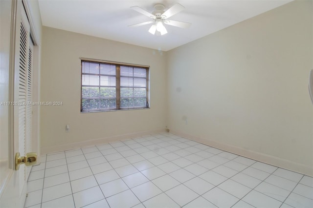 4241 Red Rd, Coral Gables, FL 33134 - unfurnished bedroom with a closet and ceiling fan