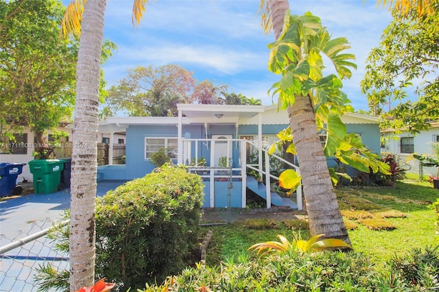 view of back of property