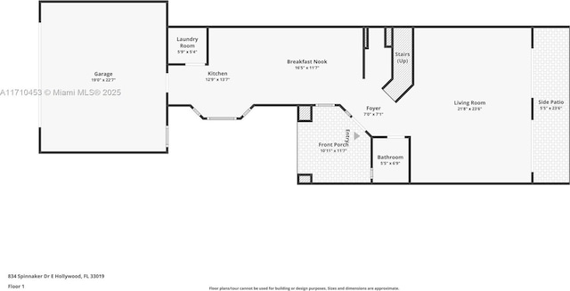 834 E Spinnaker Dr E, Hollywood, FL 33019 - plan