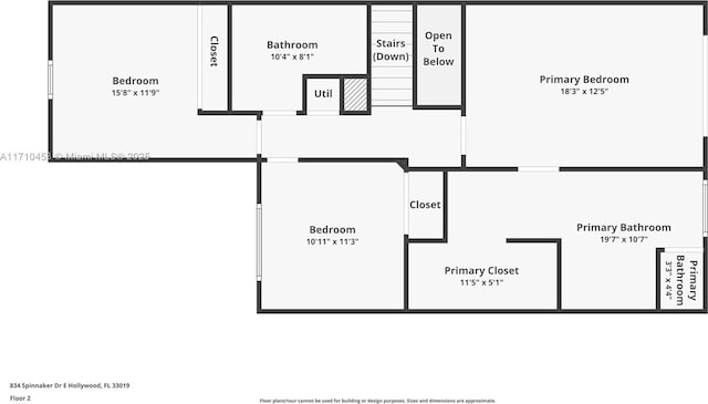 834 E Spinnaker Dr E, Hollywood, FL 33019 - plan