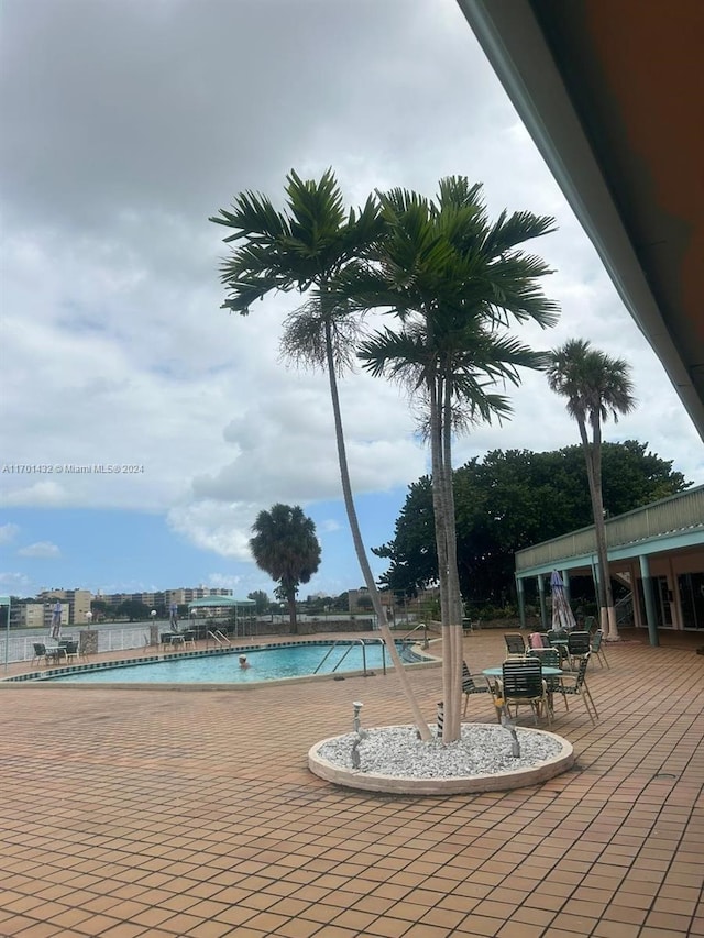 view of pool with a patio