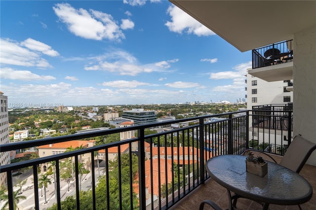 view of balcony