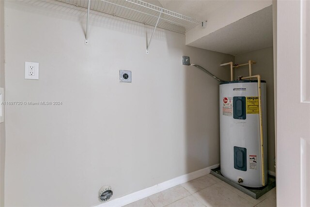 interior space with water heater