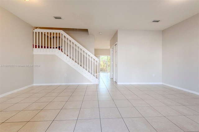 view of tiled empty room