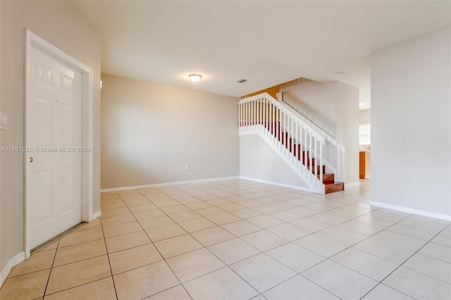 view of tiled empty room