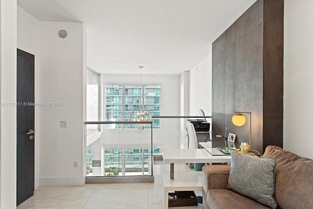 living room featuring a wealth of natural light