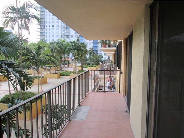 view of balcony