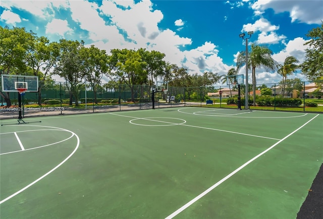 view of sport court