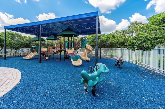 view of jungle gym