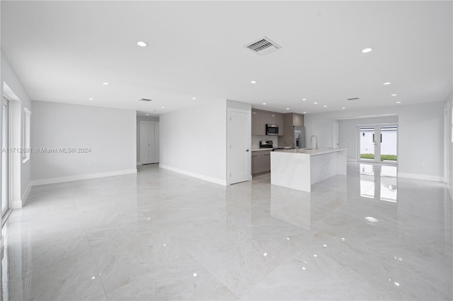 view of unfurnished living room