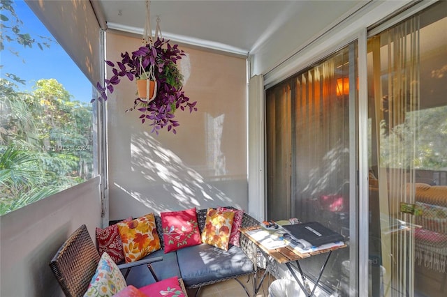 sunroom / solarium with a wealth of natural light