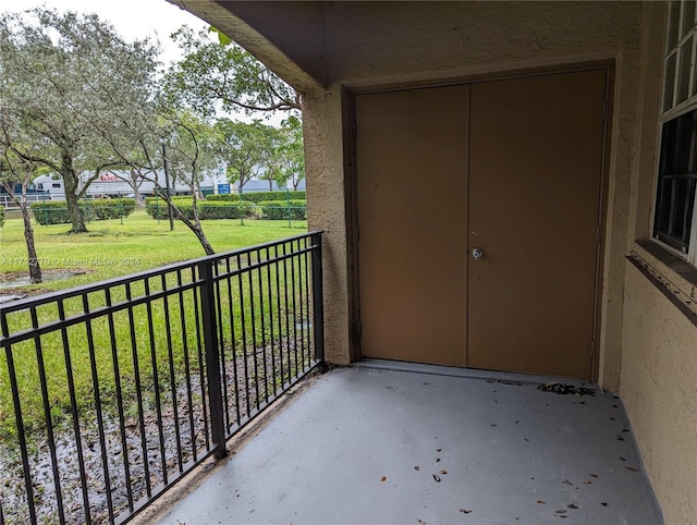 view of balcony