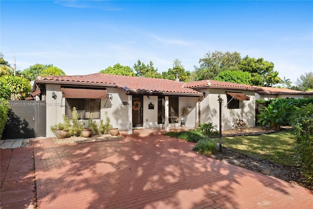 view of rear view of property