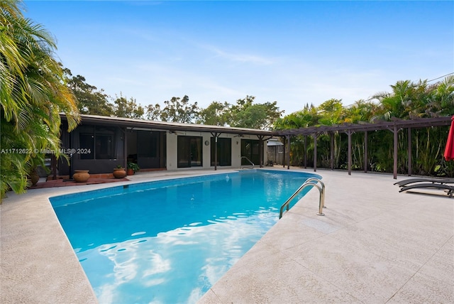 view of pool with a patio area