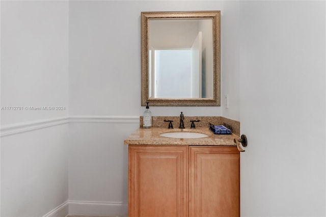 bathroom featuring vanity