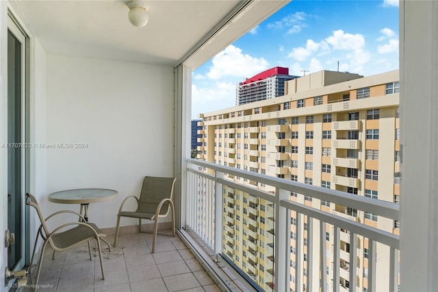 view of balcony