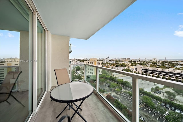 view of balcony