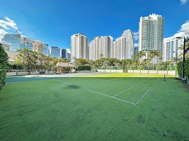 view of sport court