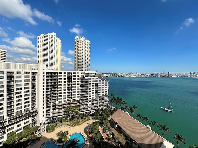 520 Brickell Key Dr Unit A1802, Miami, FL 33131 - water view with nearby urban area