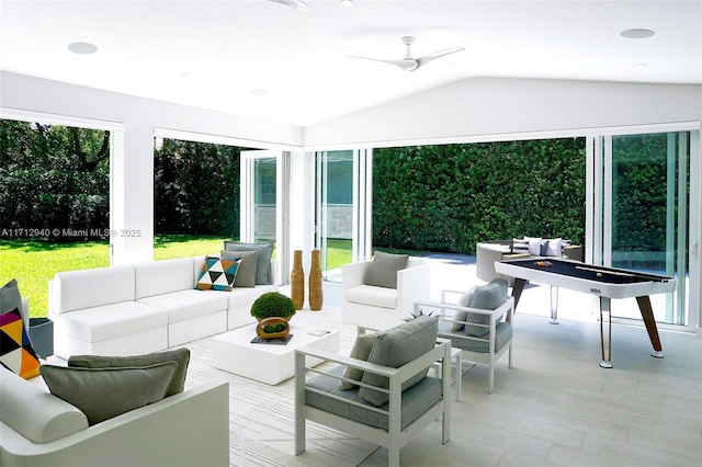 view of sunroom