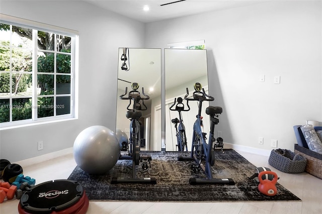 view of exercise room