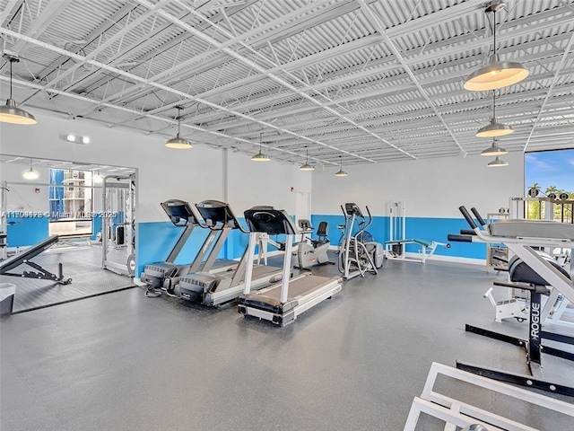 view of exercise room