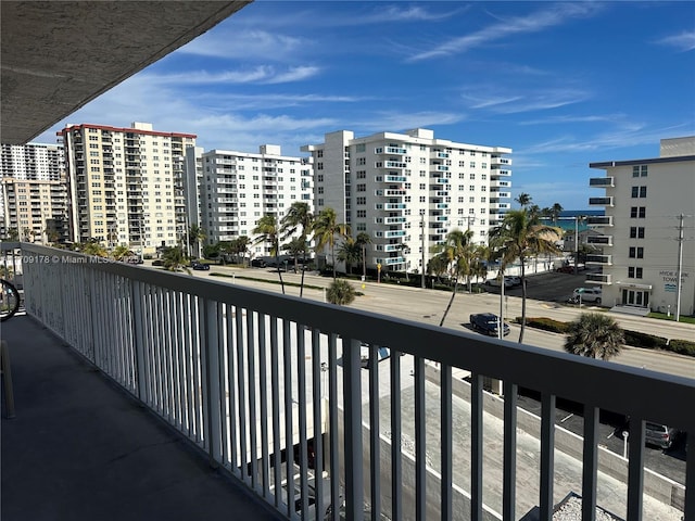 view of balcony