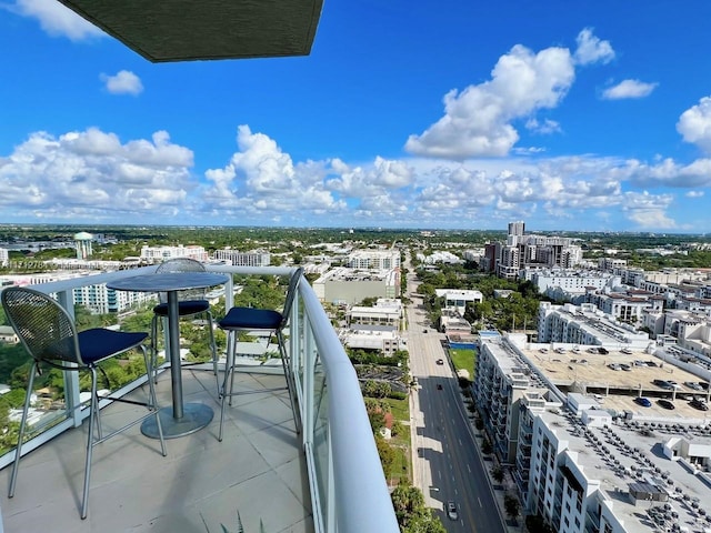 view of balcony