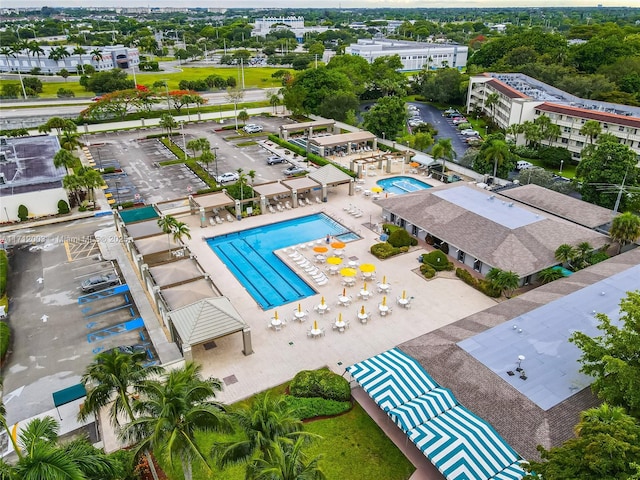 birds eye view of property