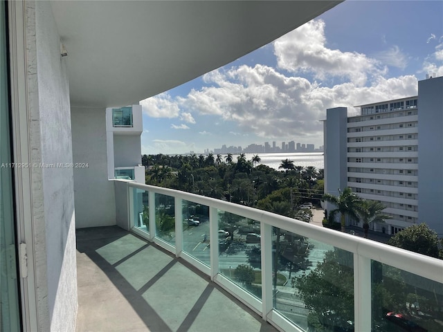 7900 Harbor Island Dr Unit 720, North Bay Village, FL 33141 - balcony featuring a water view