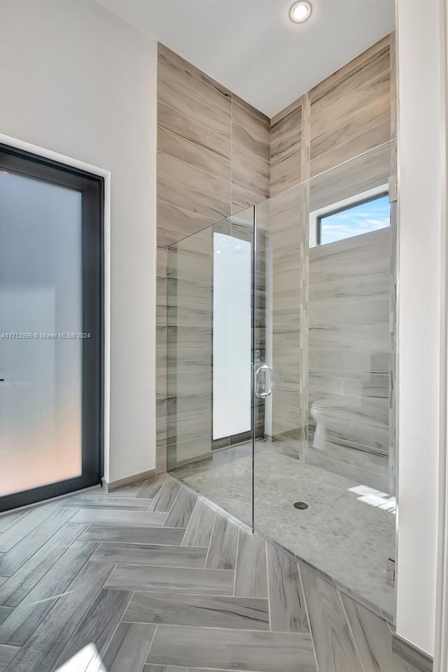 bathroom with walk in shower