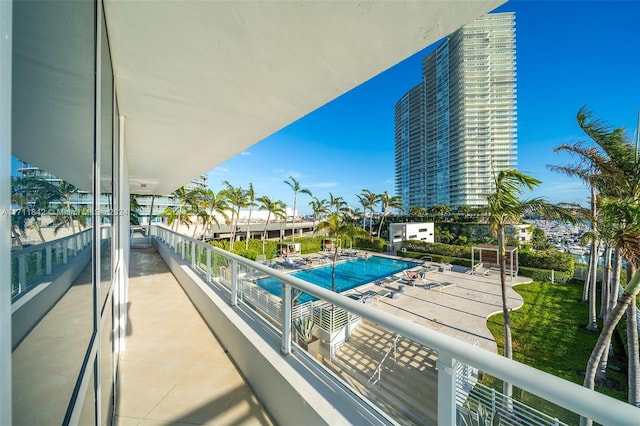 view of balcony